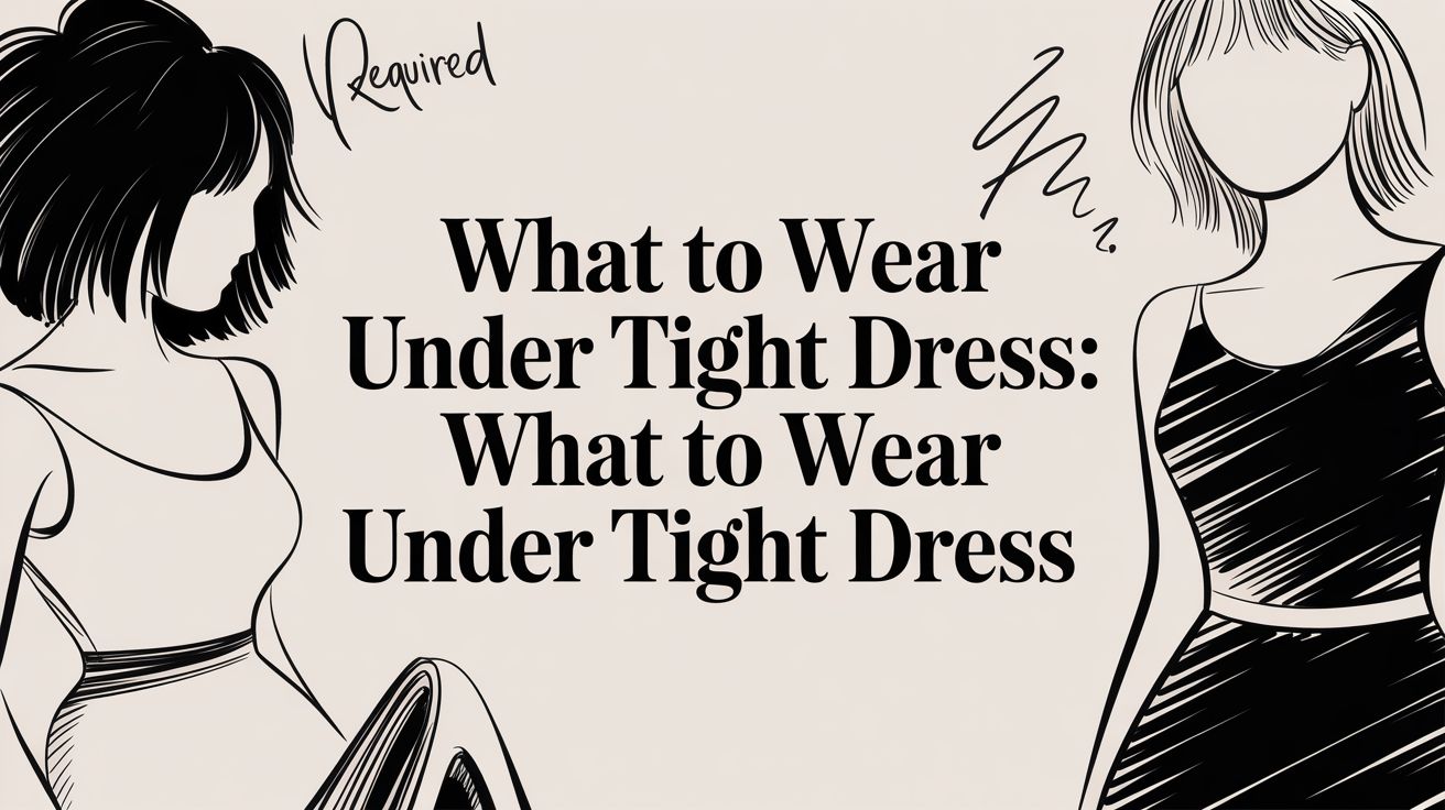 What to Wear Under Tight Dress: what to wear under tight dress