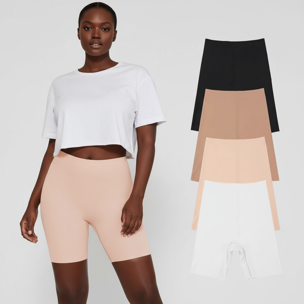 The Zero-VPL Comfort: Seamless Shorty Panties (1-Pack / 4-Pack) - Invisible Fit