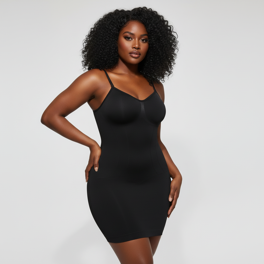 Seamless Tummy Control Full Slip Body Shaper Dress